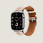 Boîtier Series&nbsp;11 & Bracelet Apple Watch Hermès Simple Tour 46&nbsp;mm Toile H Double Jeu, Vue: vue de côté, side, vue 2 sur 4