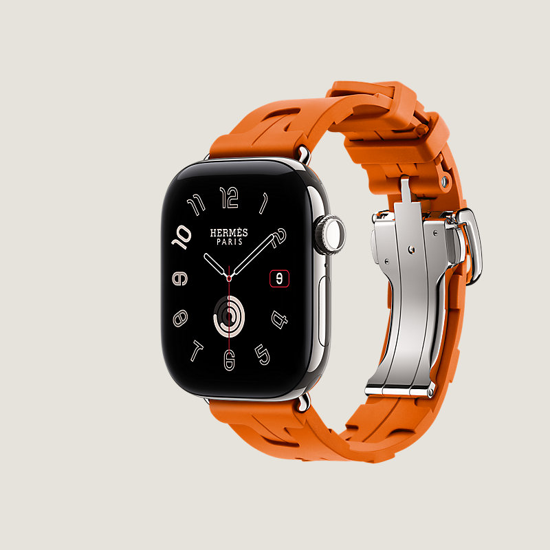Boîtier Series&nbsp;12 & Bracelet Apple Watch Hermès Simple Tour 42&nbsp;mm Boucle Déployante Kilim, Vue: vue de côté, vue 3 sur 3