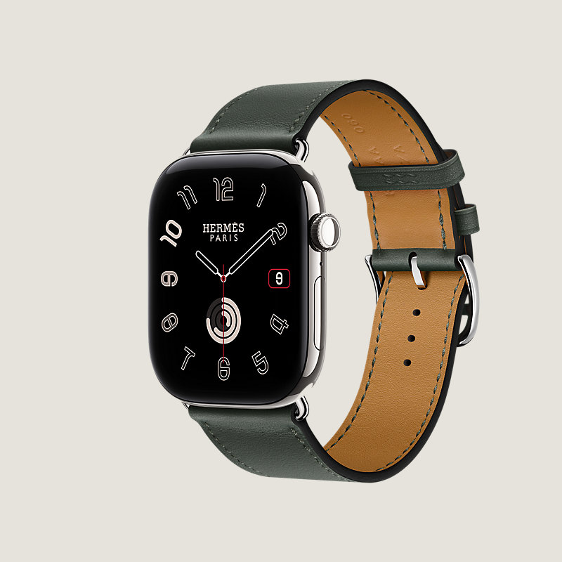 Boîtier Series&nbsp;12 & Bracelet Apple Watch Hermès Simple Tour 46&nbsp;mm, Vue: vue de côté, vue 3 sur 3