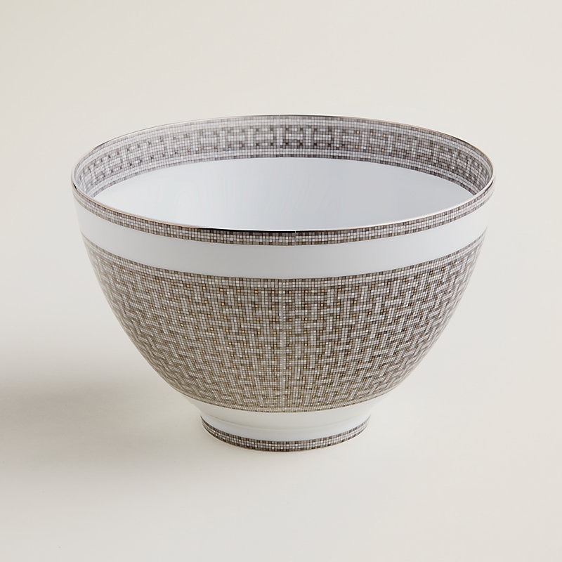 Bol à punch Mosaïque au 24 platine