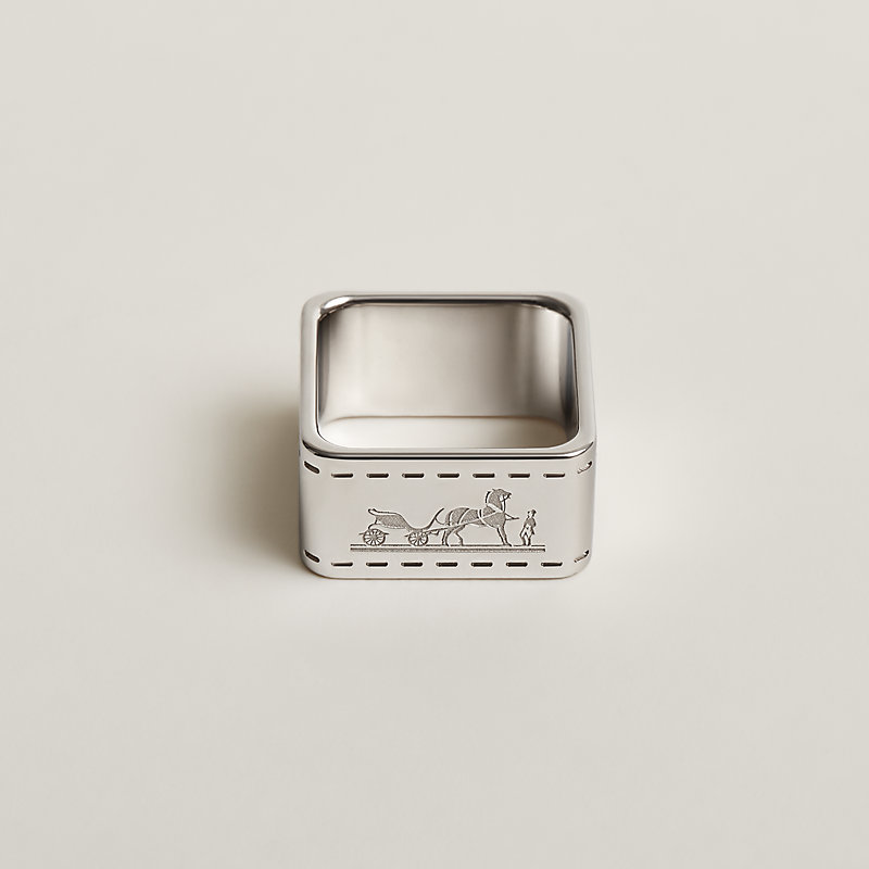 Hermès Chaîne d'Ancre Palladium Scarf Ring - Ann's Fabulous Closeouts