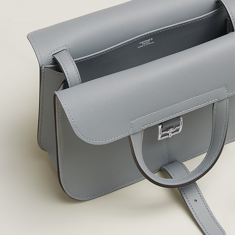 Bolsa Halzan míni - Cinza | Hermès Brasil