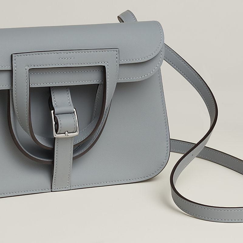 Bolsa Halzan míni - Cinza | Hermès Brasil