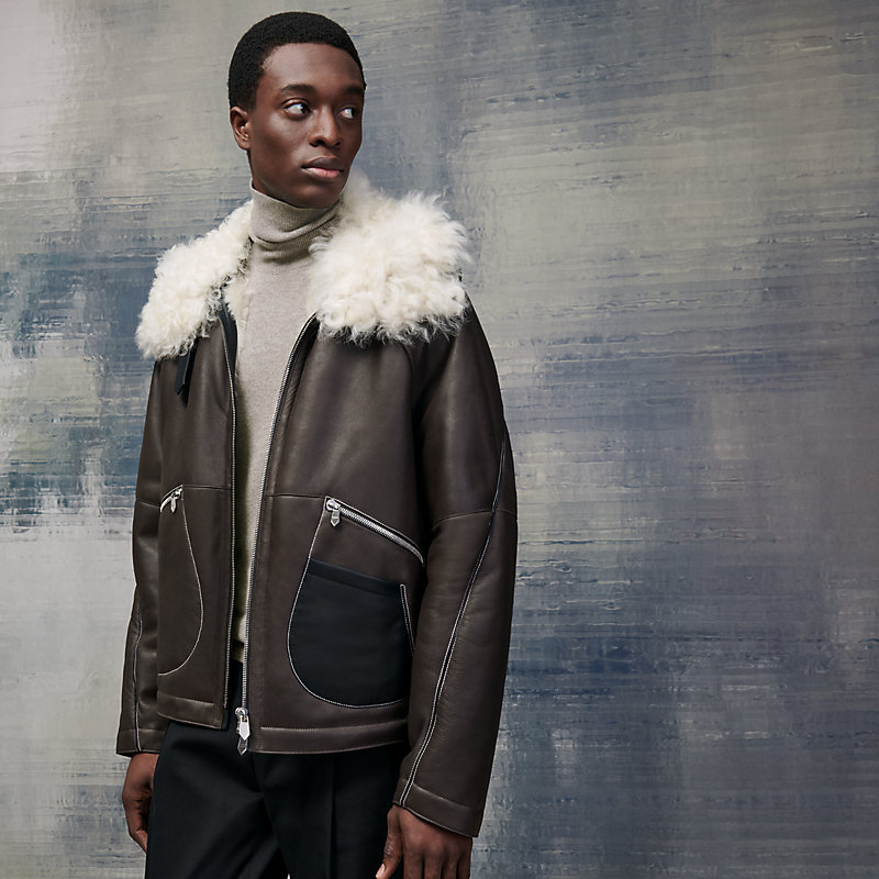 Bomber jacket with removable hood | Hermès USA