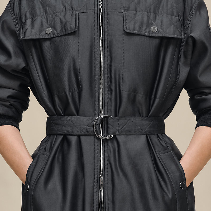 Bombers coat - Grey | Hermès USA