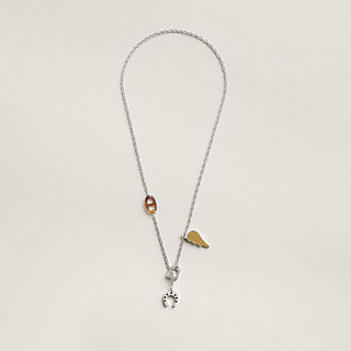 HERMES メンズ ネックレス Bon Voyage necklace 直営ラッピング エルメス象徴がお洒落♪【HERMES】Bon Voyage ネックレス