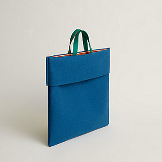 DuneDesign Borsa di Feltro Sintetico 43x38x60cm per bucato Giocattoli Grigio