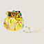 Borsello in seta reversibile GM, Vista: vista frontale, front, vista 4 su 4