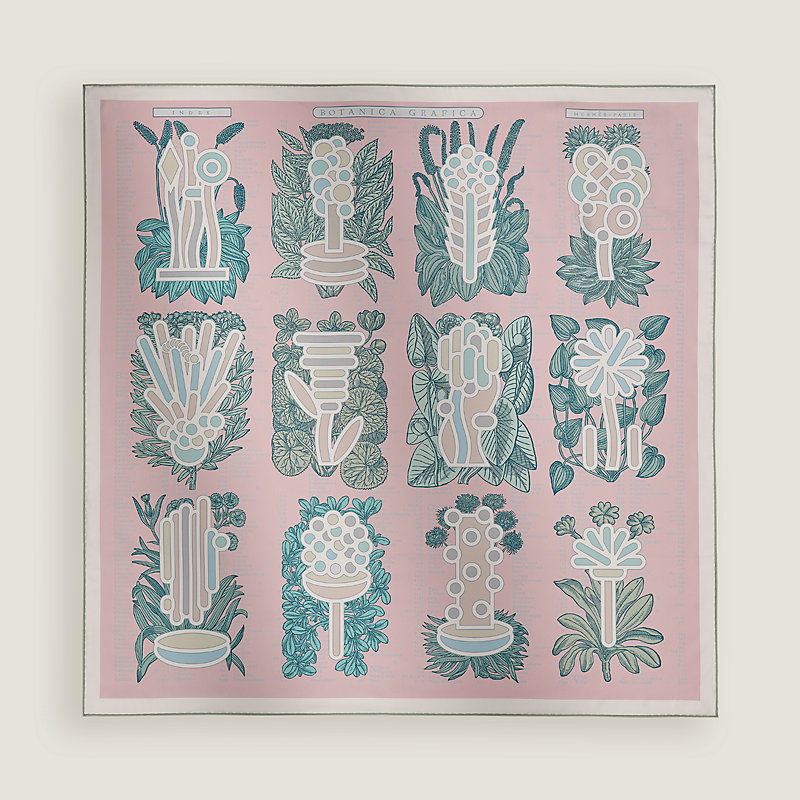 Botanica Grafica  90雙面方巾