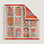 Botanica Grafica double face scarf 90, View: Flat, flat, view 2 of 6