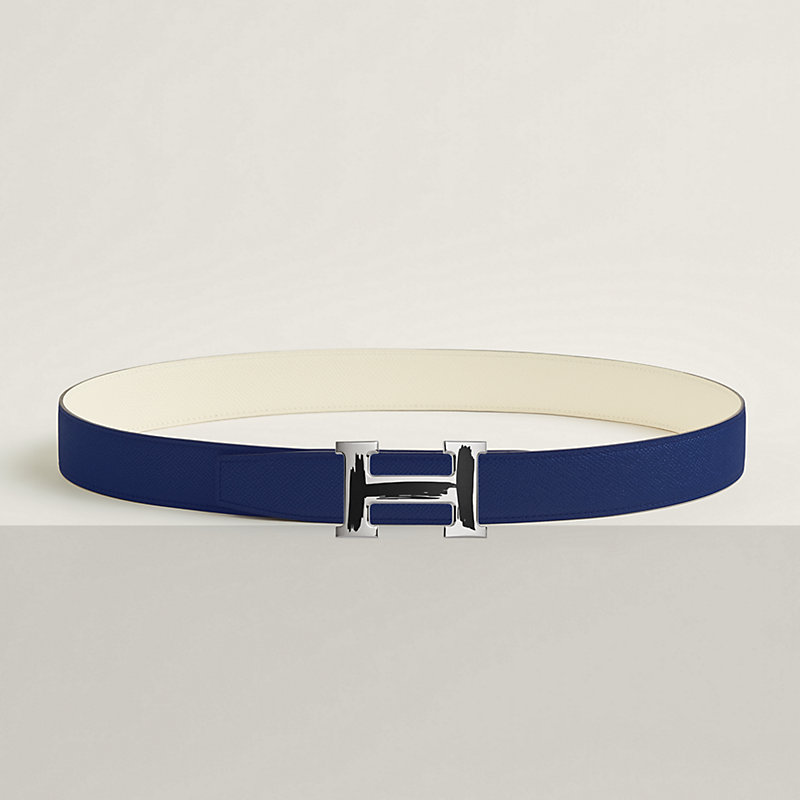 Boucle de ceinture Brush & Cuir de ceinture réversible 32 mm