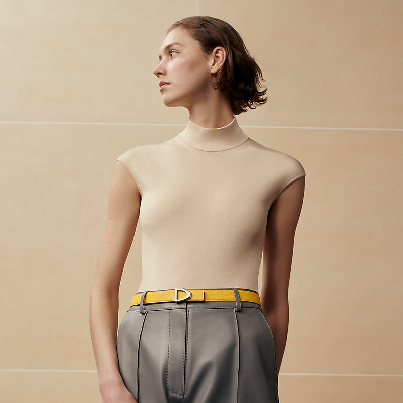 Boucle de ceinture Cavalière & Cuir de ceinture réversible 24 mm