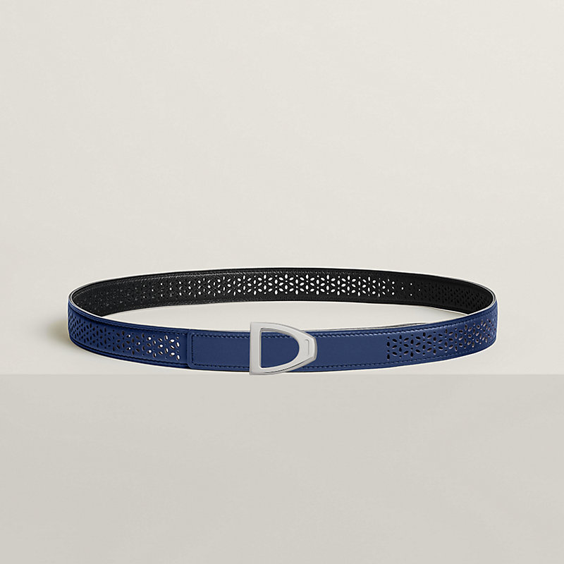 Boucle de ceinture Cavalière & Cuir de ceinture réversible 24 mm