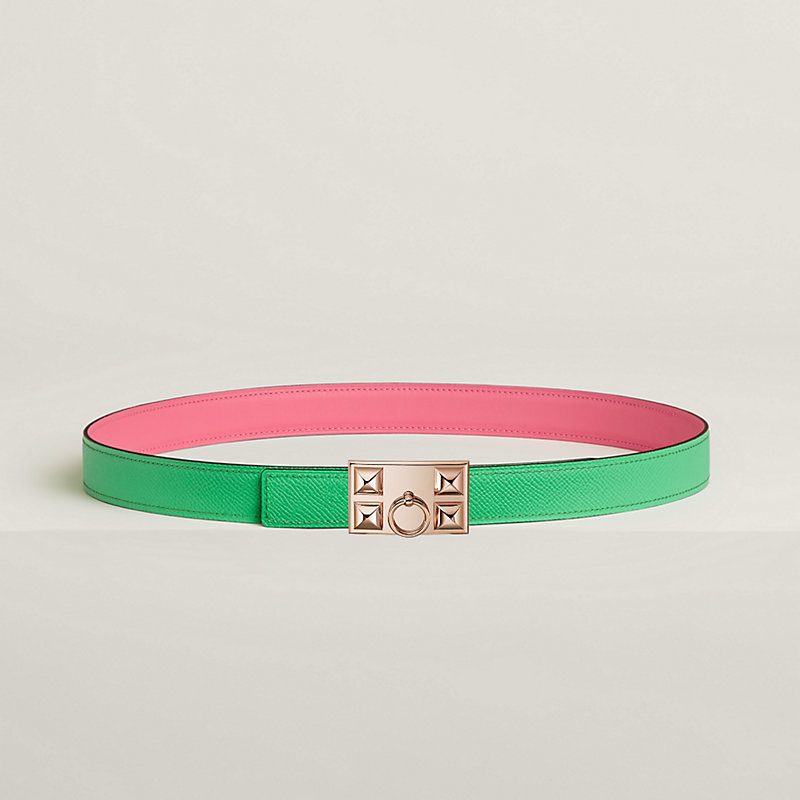 Boucle de ceinture Collier de Chien & Cuir de ceinture réversible 24 mm