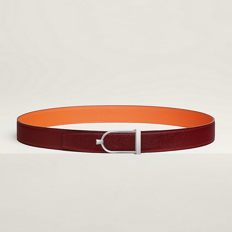 Boucle de ceinture Ecrin & Cuir de ceinture réversible 32 mm