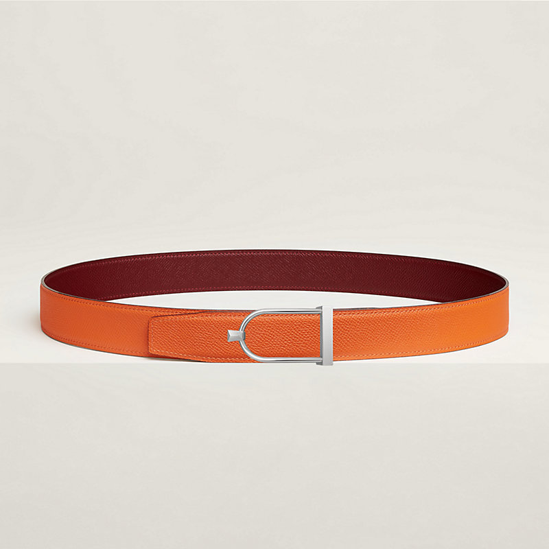 Boucle de ceinture Ecrin & Cuir de ceinture réversible 32 mm