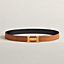 Boucle de ceinture H Guillochée & Cuir de ceinture réversible 32 mm, Vue: , vue 1 sur 2