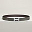 Boucle de ceinture H Guillochée & Cuir de ceinture réversible 32&nbsp;mm, Vue: , vue 2 sur 3