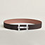 Boucle de ceinture H Jumping & Cuir de ceinture réversible 38&nbsp;mm, Vue: , vue 2 sur 2