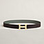 Boucle de ceinture H Striée & Cuir de ceinture réversible 32&nbsp;mm, Vue: , vue 1 sur 2