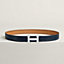 Boucle de ceinture H Striée & Cuir de ceinture réversible Contrast 32&nbsp;mm, Vue: , vue 2 sur 2