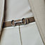 Boucle de ceinture Héritage & Cuir de ceinture réversible Hermès sur Mer 24&nbsp;mm, Vue: Vue portée, worn, vue 3 sur 3