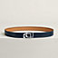 Boucle de ceinture Jockey au Carré & Cuir de ceinture réversible Contrast 32&nbsp;mm, Vue: , vue 2 sur 3