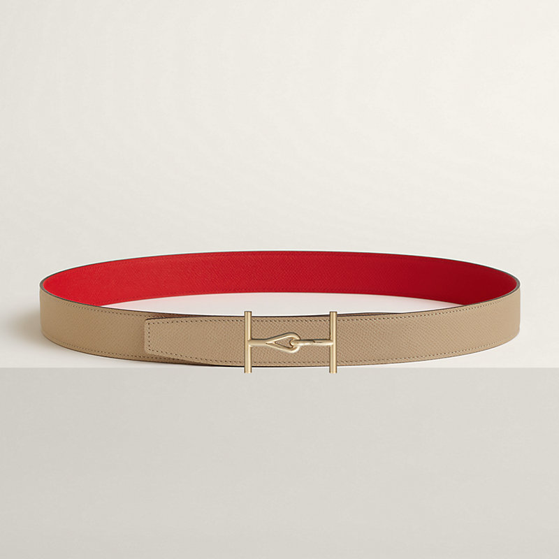 Boucle de ceinture Jumbo & Cuir de ceinture réversible 32 mm