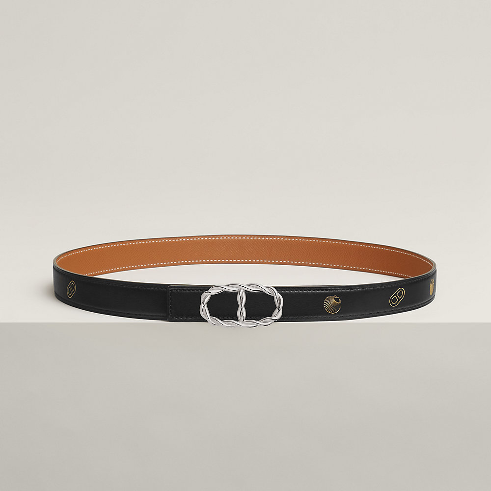 Boucle de ceinture Maillon Torsade & Cuir de ceinture