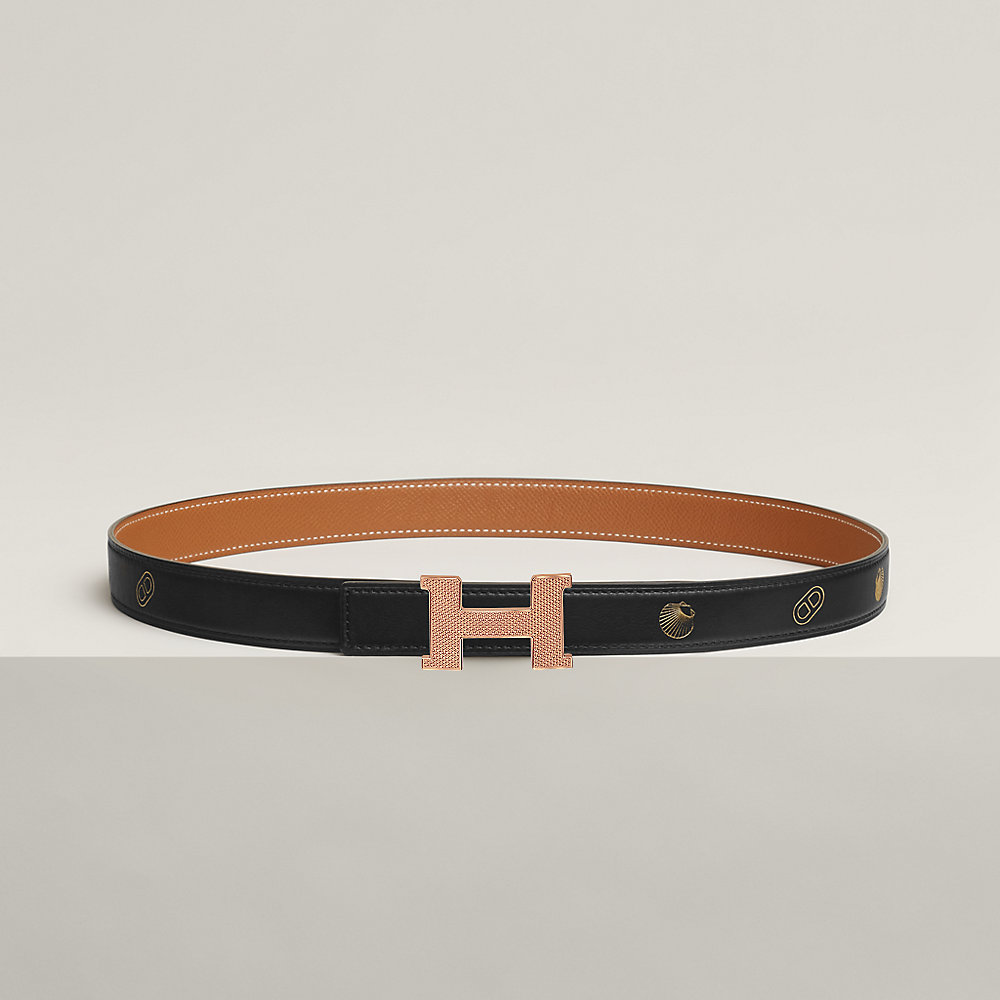 Ceinture Hermès Constance En Cuir Vin Rouge - Taille 48 Authentique Sans étiquettes