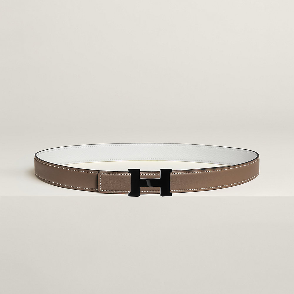 Ceinture Hermès Constance Réversible – Boucle H Logo, Cuir Noir/marron, Taille 22.6-24.6, Occasion