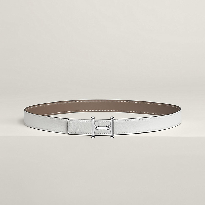 Boucle de ceinture Mors H & Cuir de ceinture réversible 24 mm