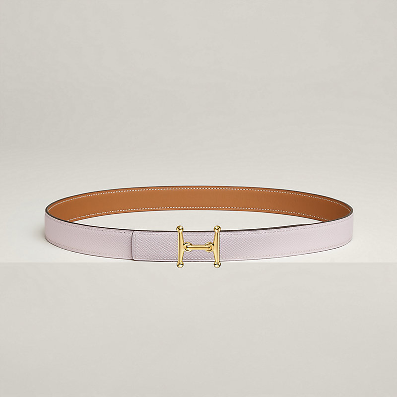 Boucle de ceinture Mors H & Cuir de ceinture réversible 24 mm