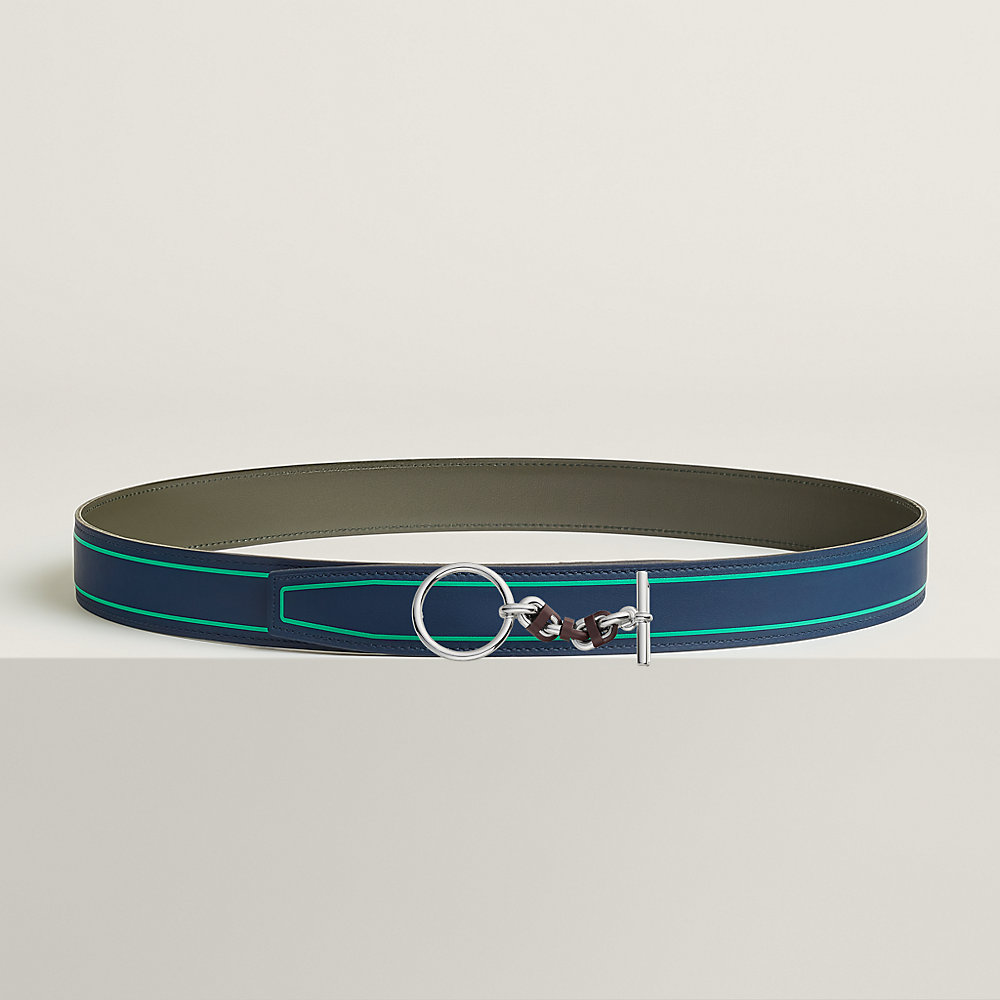 Boucle de ceinture Sailor & Cuir de ceinture réversible  display picture 1