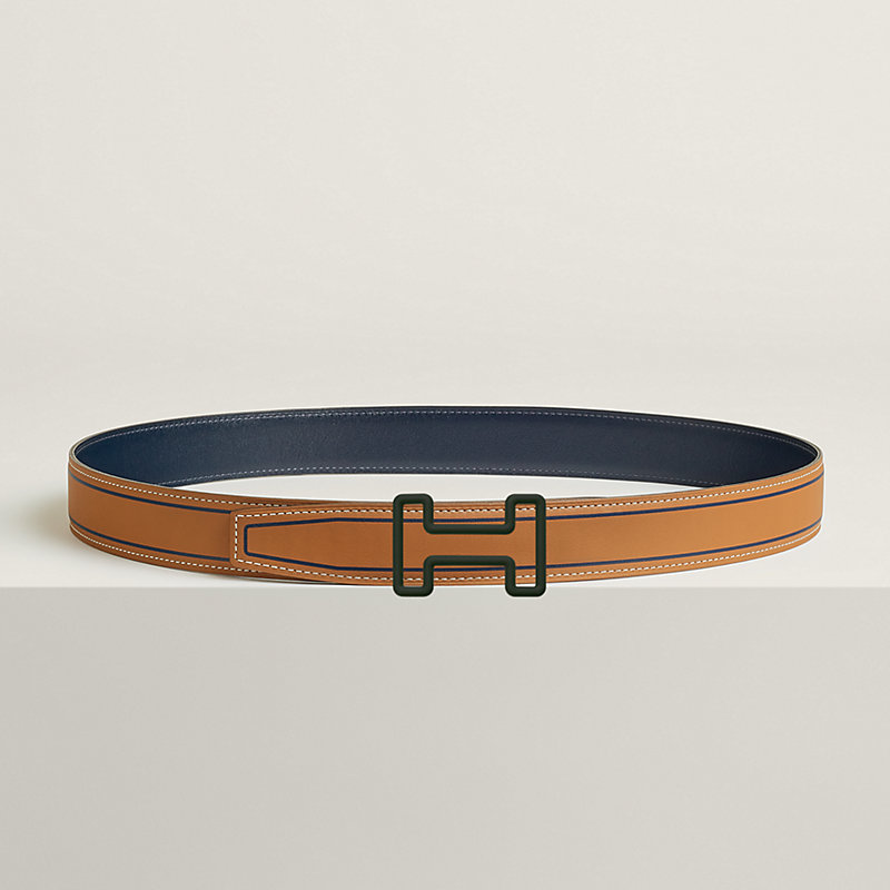 Boucle de ceinture Tonight Color & Cuir de ceinture réversible Contrast 32&nbsp;mm