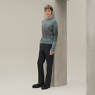 ★気分に合わせて裏返せる★HERMES トラッカーネックsweat shirt Bouclette ombree