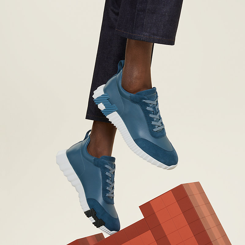 【HERMES】 Bouncing スニーカー バウンシング Bleu turqin Bouncing sneaker | Hermès USA