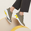 View: Worn, Bouncing sneaker