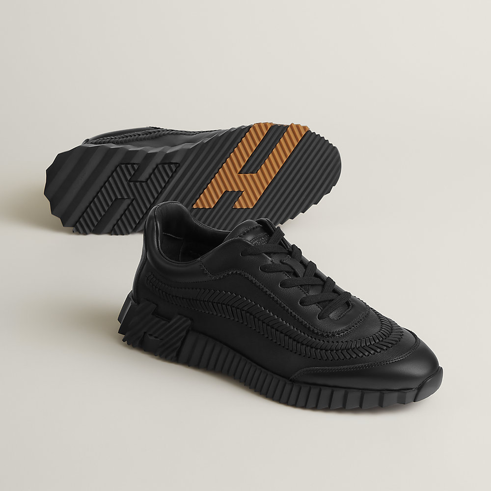 サイドの編み込みが印象的 so blackHermes Bouncing スニーカー HERMES】超軽量 スポーティー cool☆Bouncingスニーカー men's