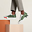 View: Worn, Bouncing sneaker
