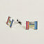 Boutons de manchettes Quizz Rainbow, Vue: Vue portée, worn, vue 1 sur 1