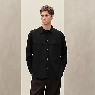 Boxy fit overshirt | Hermès Singapore