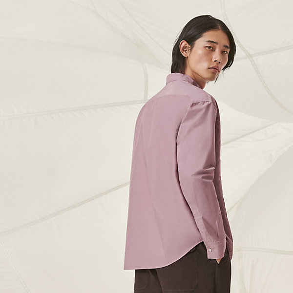 Boxy fit shirt with Emile collar | Hermès UK