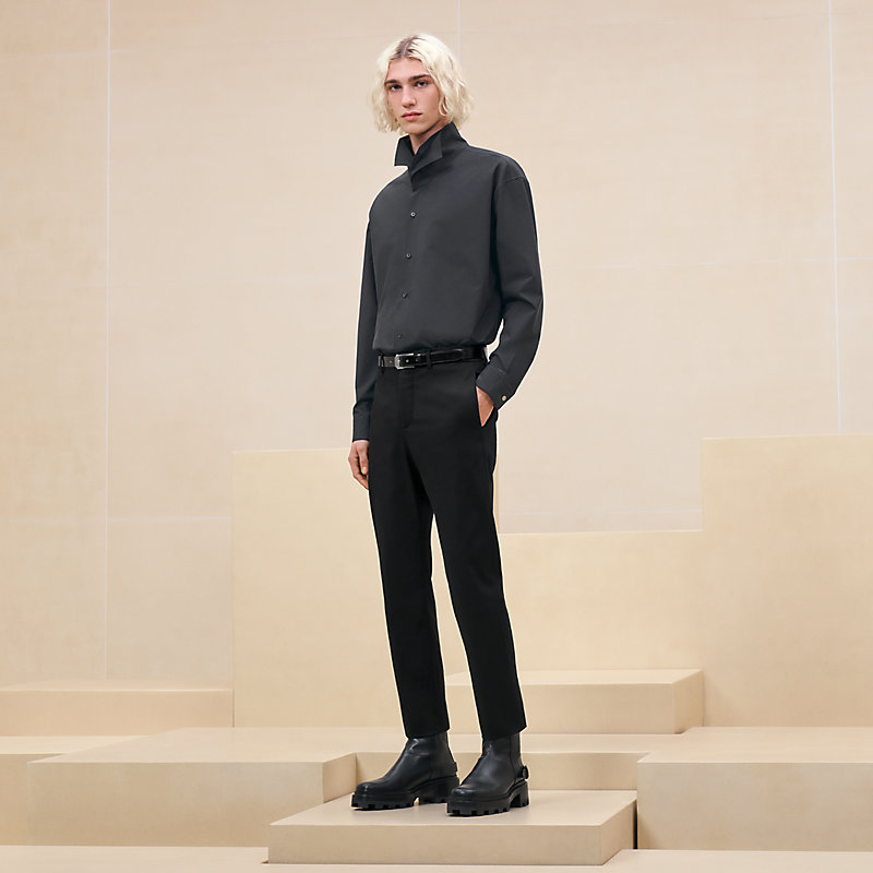 Boxy fit shirt with twin collar | Hermès Macau SAR 