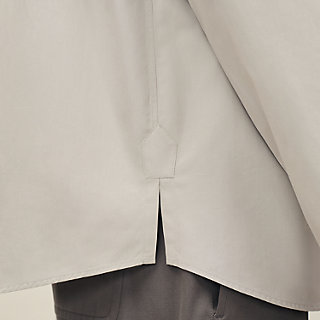 Boxy fit shirt with vareuse collar | Hermès Macau SAR