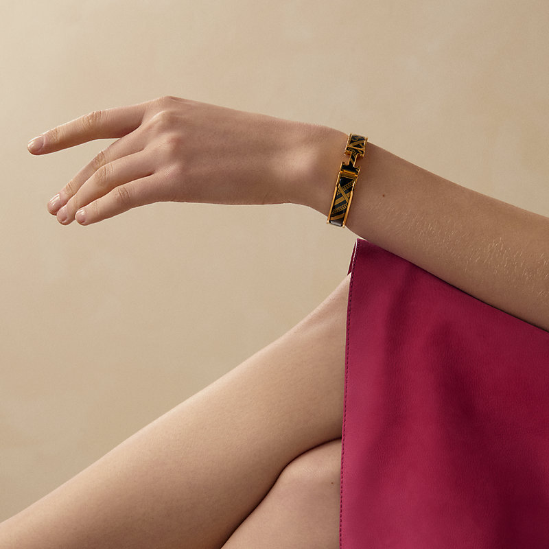 Bracciale Clic H Tartan & Chaînes Obliques
