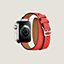 Bracelet Apple Watch Hermès Double Tour 41 mm Attelage, Vue: Vue de dos, back, vue 2 sur 4