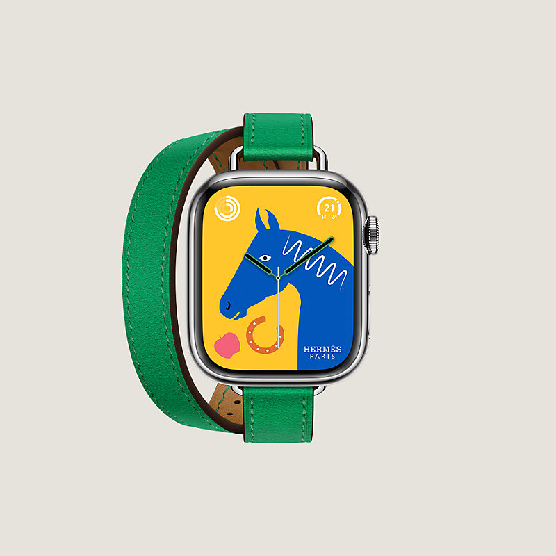Bracelet Apple Watch Hermès Double Tour 41&nbsp;mm Attelage