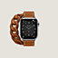 Bracelet Apple Watch Hermès Double Tour 41&nbsp;mm Gourmette, Vue: vue de face, front, vue 4 sur 4