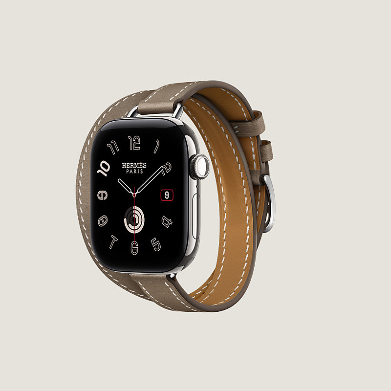 Bracelet Apple Watch Hermès Double Tour 42&nbsp;mm Attelage, Vue: , vue 3 sur 4